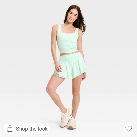 all in motion Pants - all in motion Mint Green Active Skort and tank top ( set )